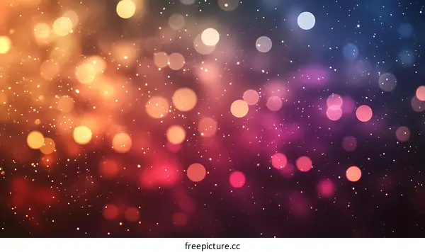 Abstract Colorful Bokeh Background
