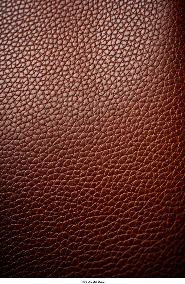 Close up of brown leather texture
