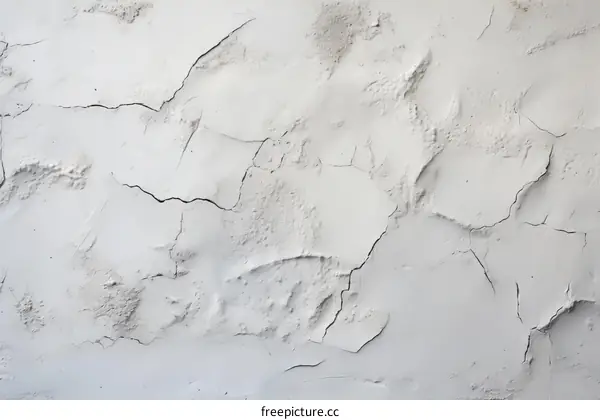 Close-up Texture of Peeling White Paint