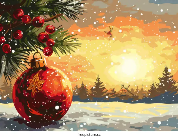 Winter Wonderland Christmas Scene