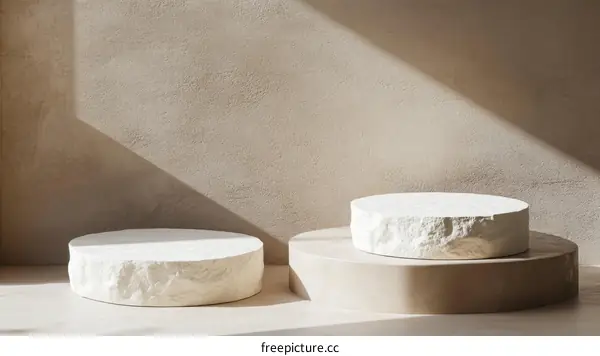 Abstract Stone Pedestal Product Display Background