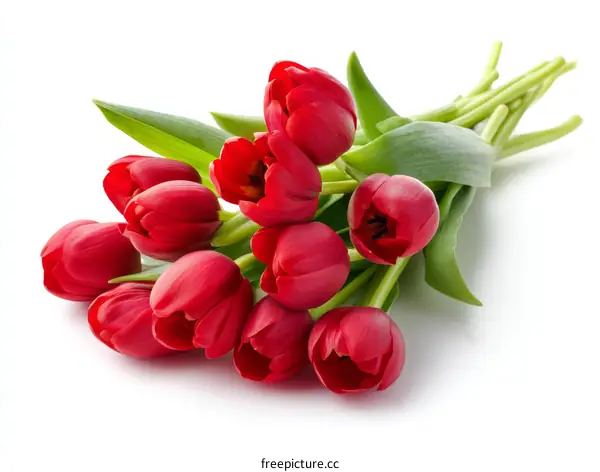 Beautiful Red Tulips Bouquet