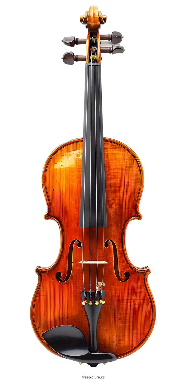 [Transparent Background PNG]Violin on white background
