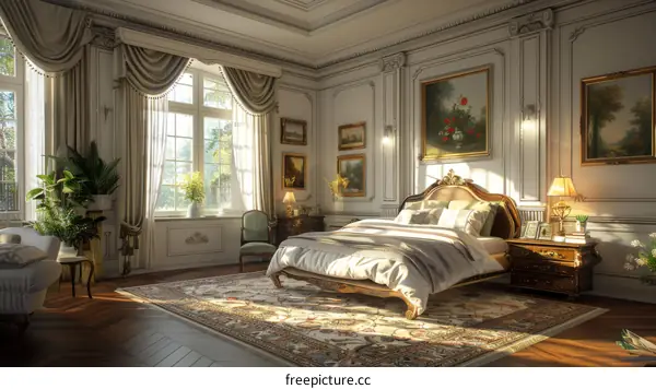 Classic Elegant Bedroom Interior Design