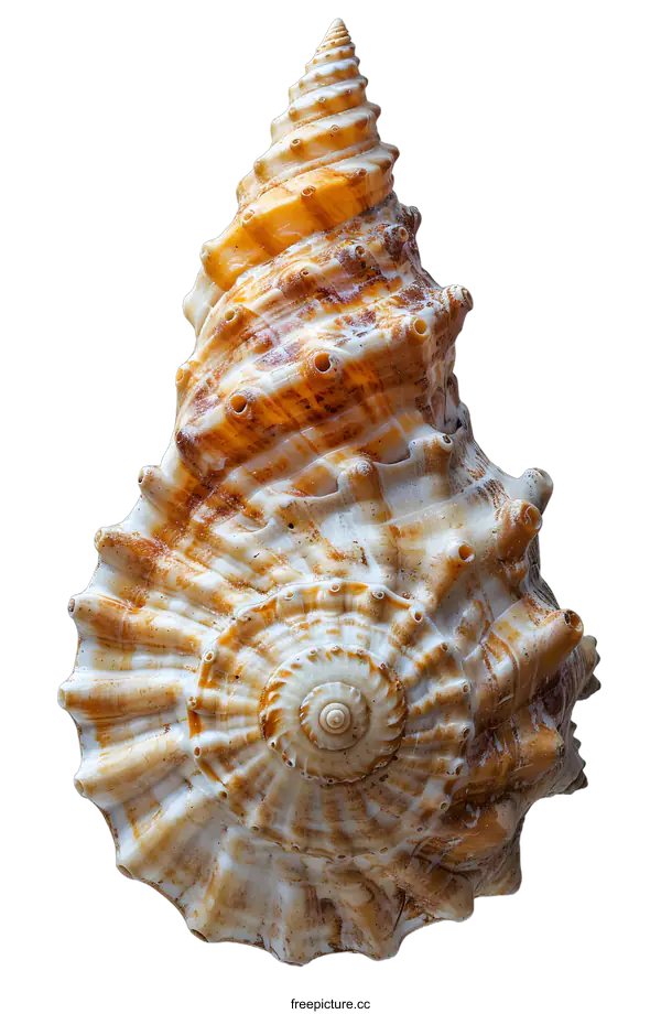 [Transparent Background PNG]Seashell on a White Background