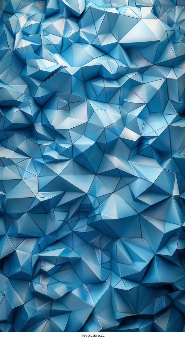 Abstract Geometric Blue Background Design