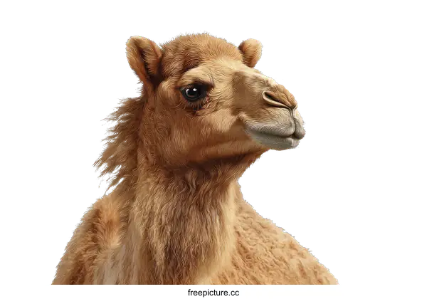 [Transparent Background PNG]Close-up Portrait of a Camel
