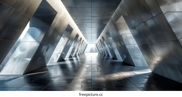 Futuristic Sci-Fi Corridor: A Vision of the Future