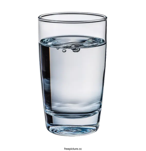 [Transparent Background PNG]Glass of Water Isolated on White Background