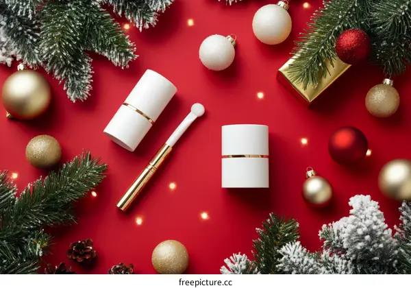 Christmas Holiday Cosmetic Packaging Design