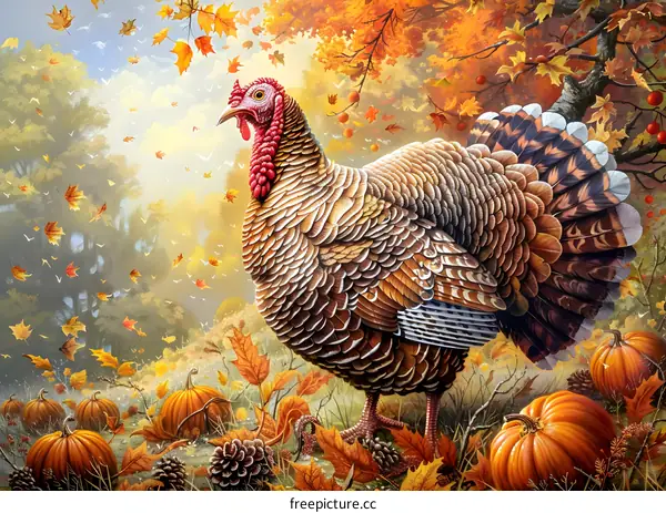 A Thanksgiving Turkey in the Fall