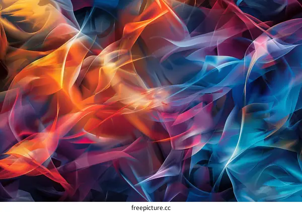 Abstract Colorful Flowing Forms
