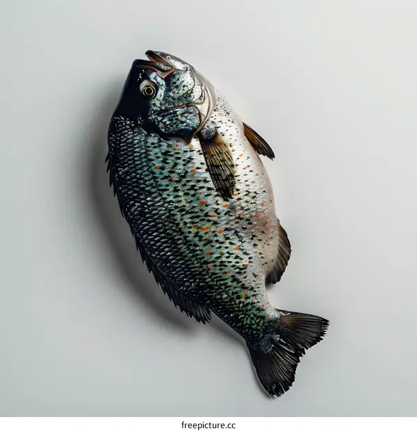 Fresh Fish on White Background