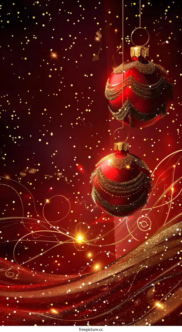 Red Christmas decorations