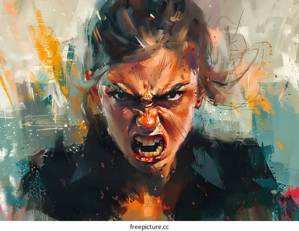 Portrait of an Angry Woman