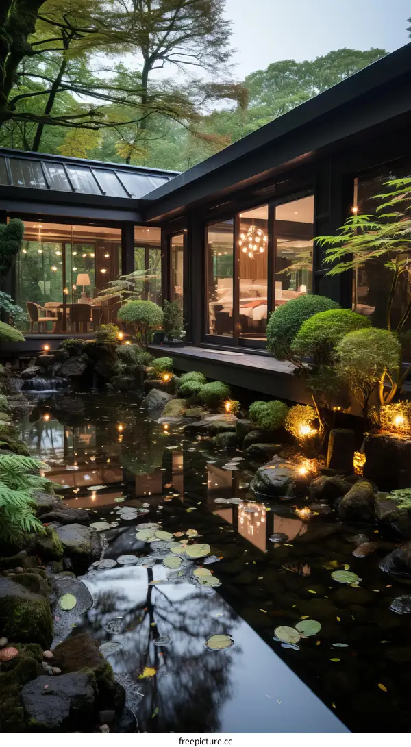 The beauty of nature and modern architecture combined in a stunning home