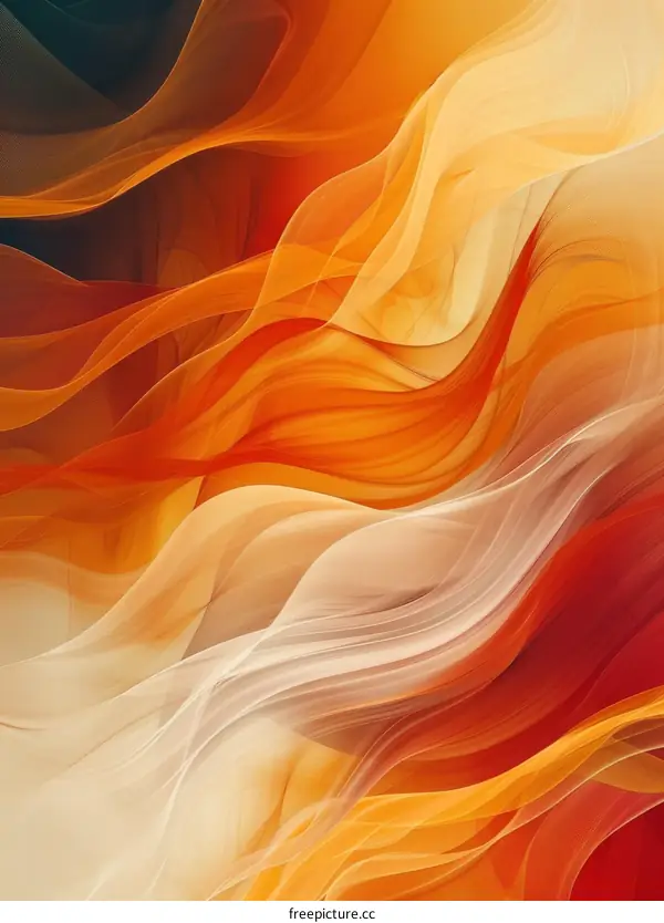 Abstract Fire Illustration: Dynamic Energy and Flow