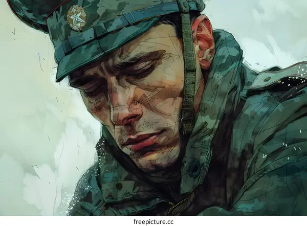 Portrait of a soldier