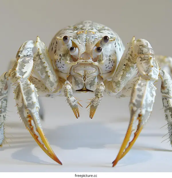 White Crab with Many Eyes
