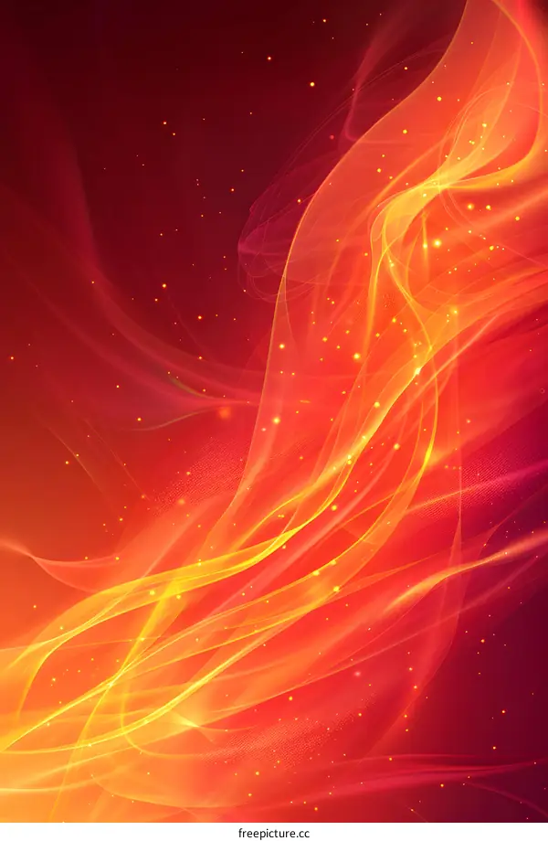 Abstract Flowing Light Trails Background