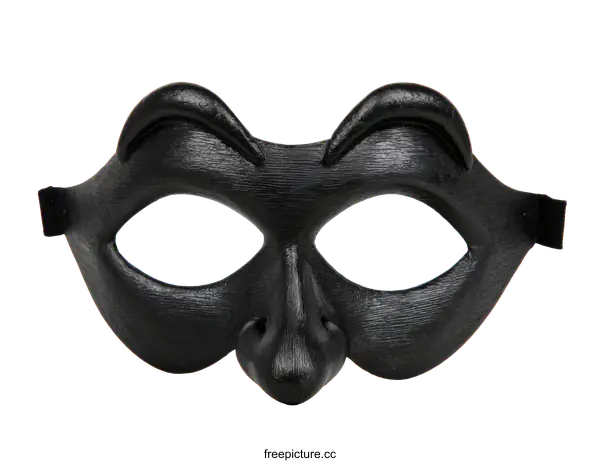 [Transparent Background PNG]Stylish Black Carnival Mask