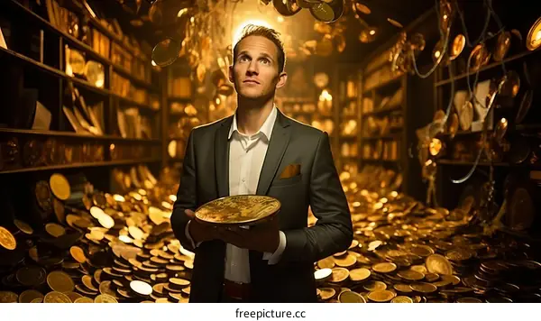 Ecstatic Man Digs Up Treasure in Cavern