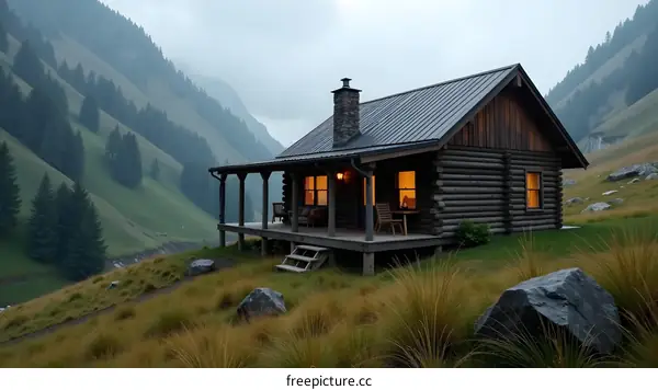 Log Cabin in the Mountains with a View