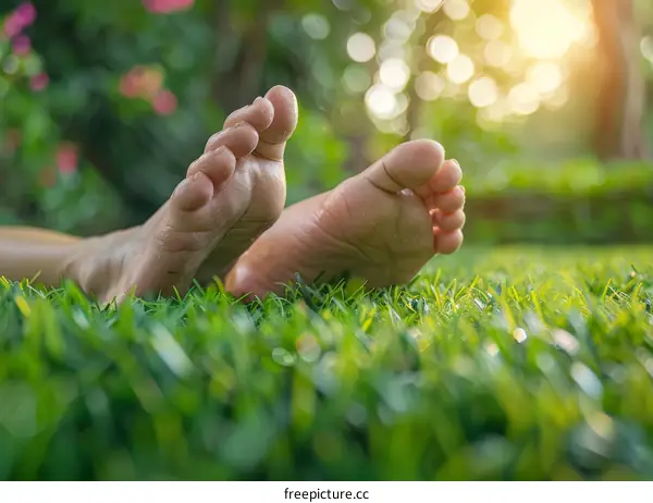 Feet in the Grass