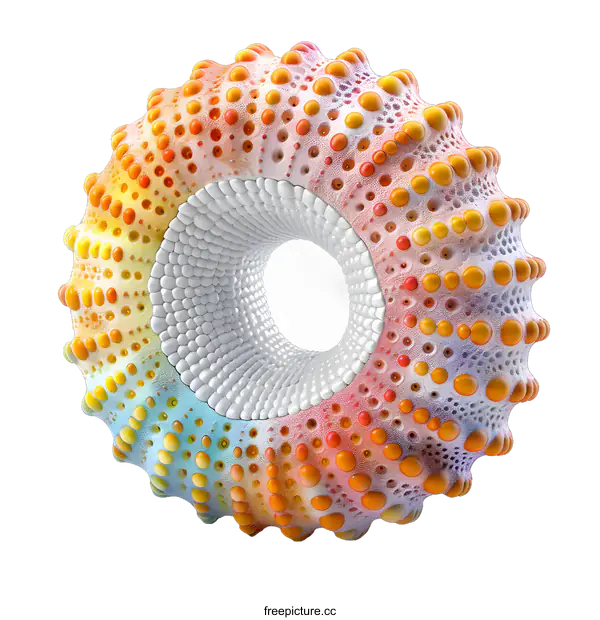 [Transparent Background PNG]Colorful 3D rendering of a torus