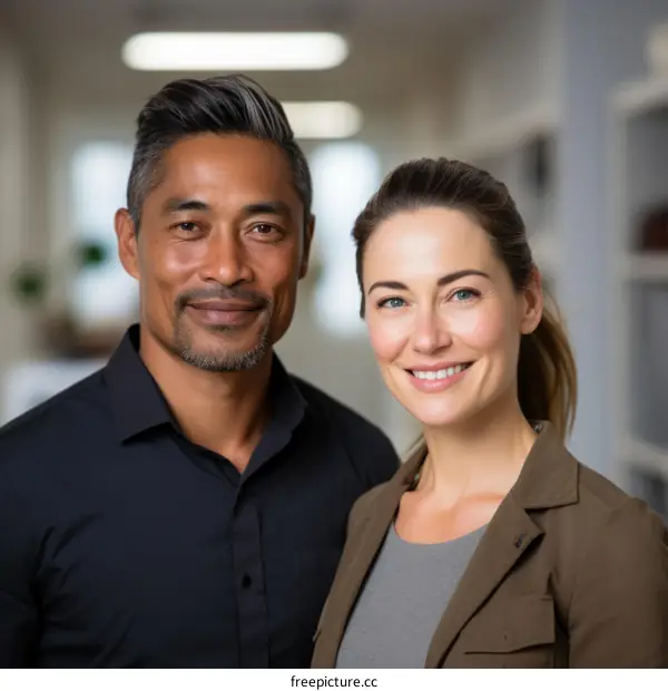 Portrait of a multiethnic business team