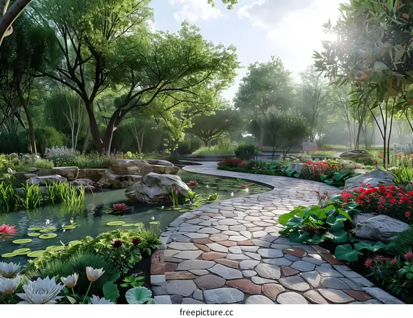 chinese style garden landscape design