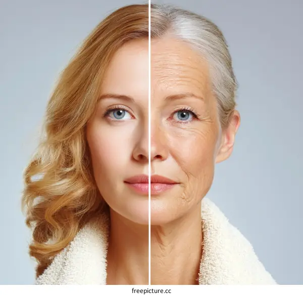 Before and After Anti-Aging Skin Treatment Comparison