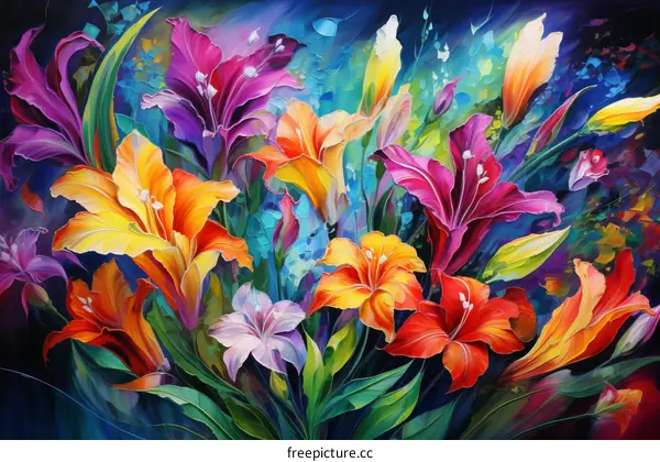 Vibrant and Colorful Flowers