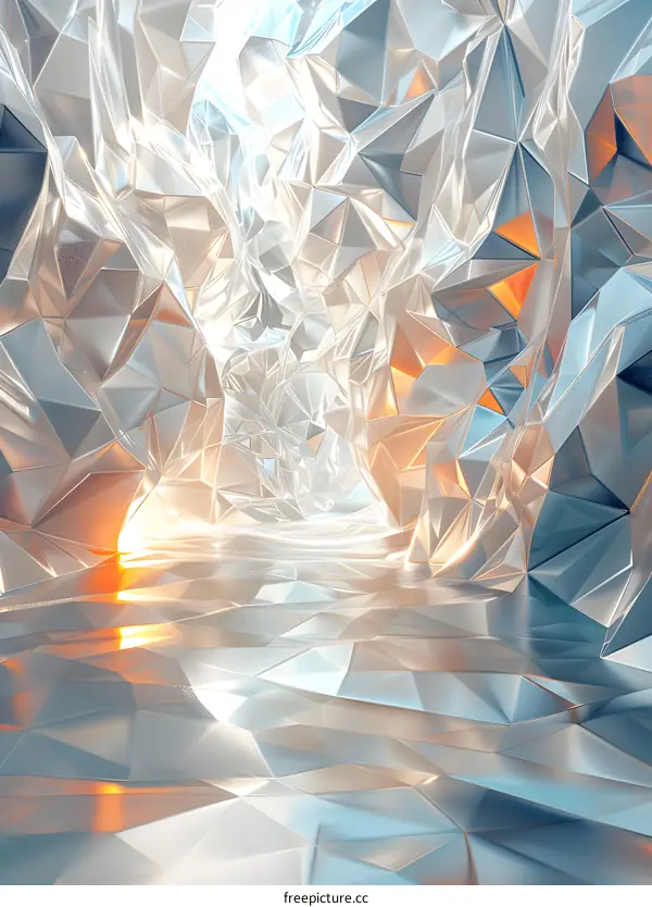 Light and shadow interlaced: a psychedelic geometric world