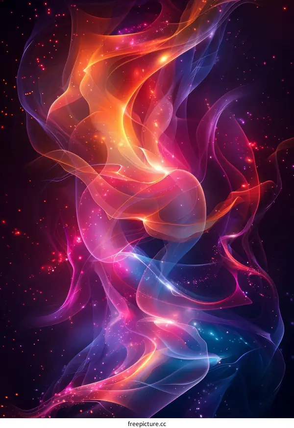 Cosmic Canvas: A Vibrant Nebula in Space