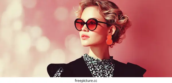 Stylish Woman with Trendy Accessories