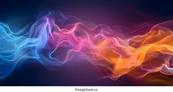 Abstract colorful wavy background