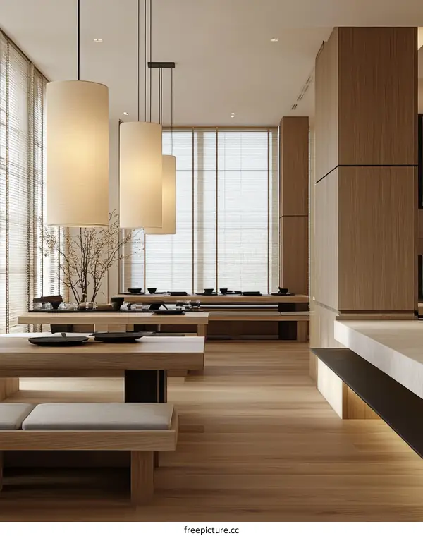 Modern Japanese Style Restaurant Interior Design