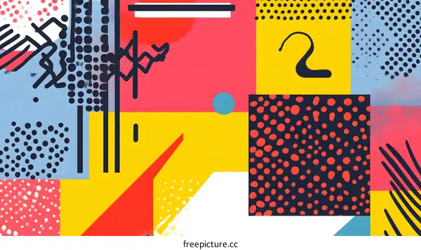 Abstract Geometric Shapes Background Illustration