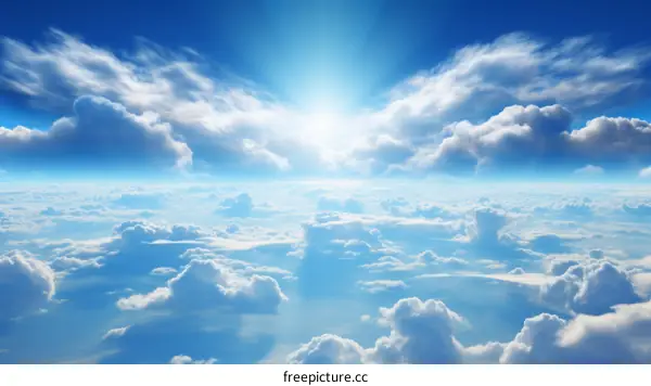 Blue sky and white clouds