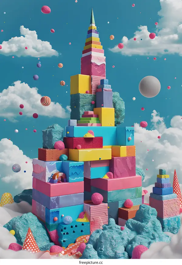 Colorful Building Blocks in the Sky