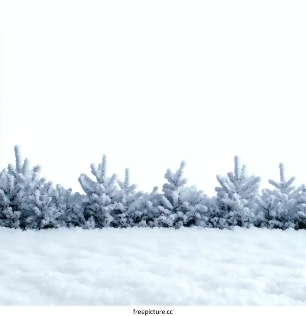 Winter Wonderland Snowy Trees Background