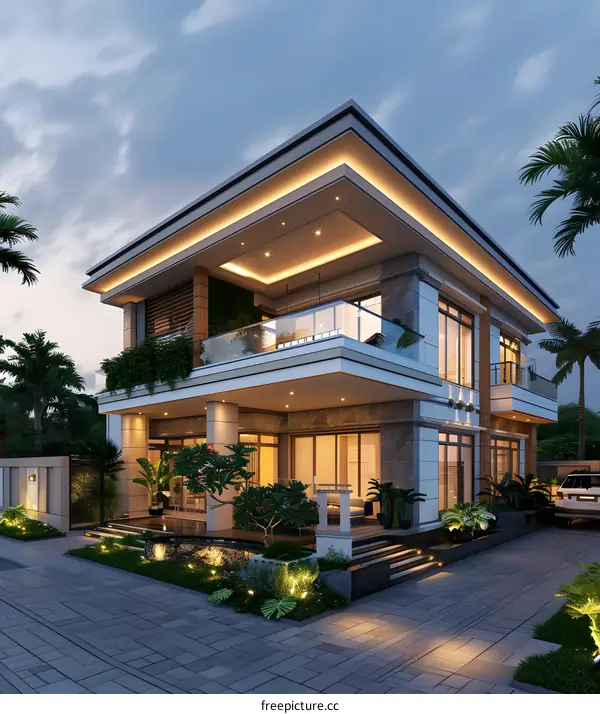 A modern house in Ho Chi Minh City, Vietnam