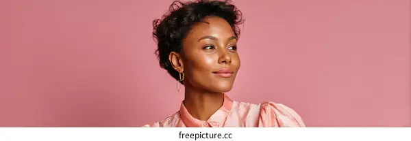 Portrait of a Stylish African Woman