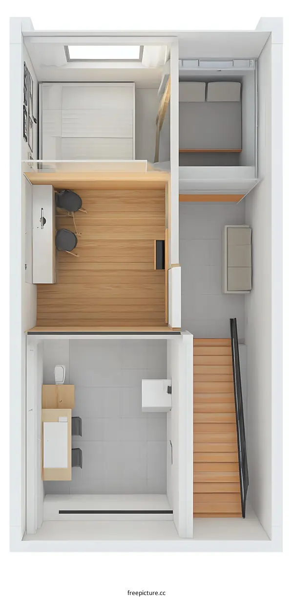 Top View Floor Plan Modern Home Design