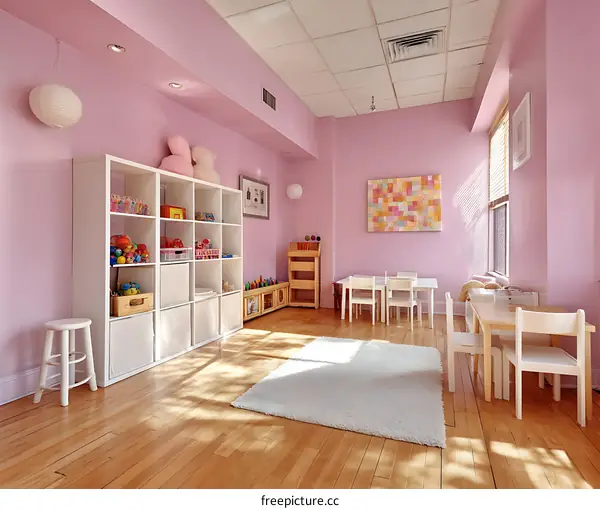 Playroom Interior Design with Colorful Decor