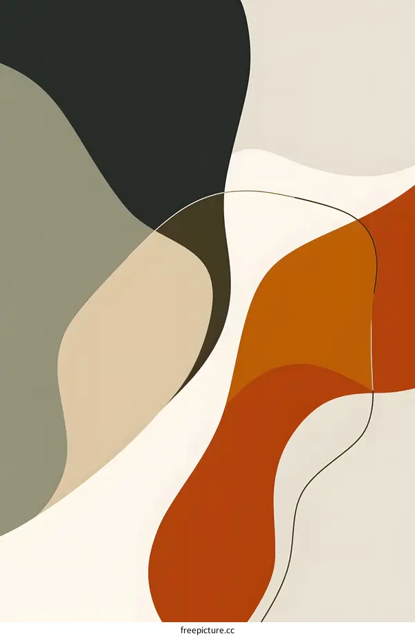 Abstract Modern Art Minimalist Wall Decor Geometric Shapes Art Print