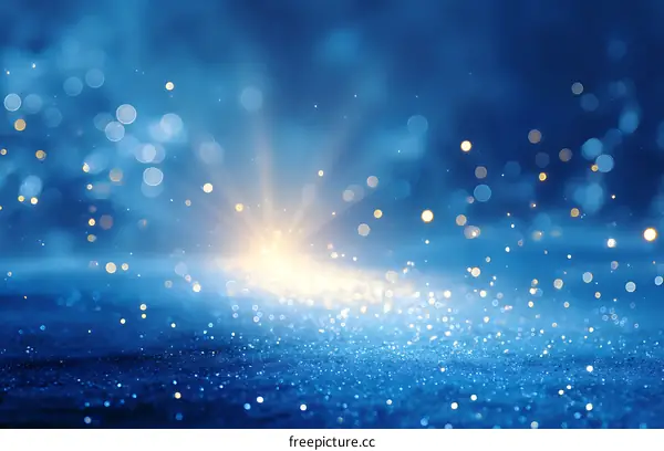 Abstract Blue Glitter Background Design
