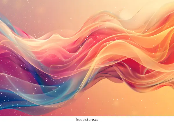 Wavy colorful abstract background
