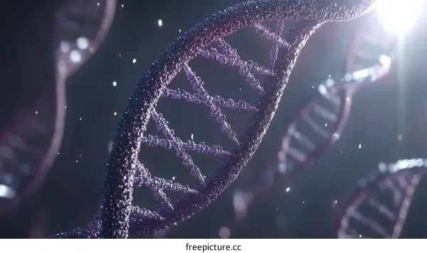 3D DNA Structure Illustration